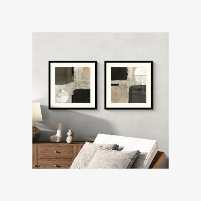 Dunelm Artko Set of 2 Autumn Moon Abstract Framed Prints