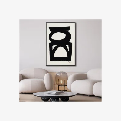 Dunelm Abstract 2 by Dan Hobday Framed Canvas