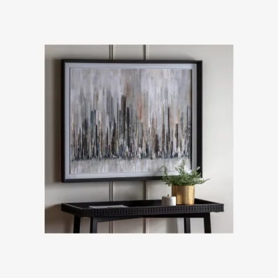 Dunelm Cedar and Sage Urban Minimal Framed Canvas