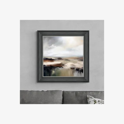 Dunelm Grey Horizons I Framed Print Grey