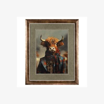 Dunelm Dapper Highlander Framed Print