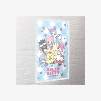 Dunelm Hello Kitty Sweets Framed Poster Print