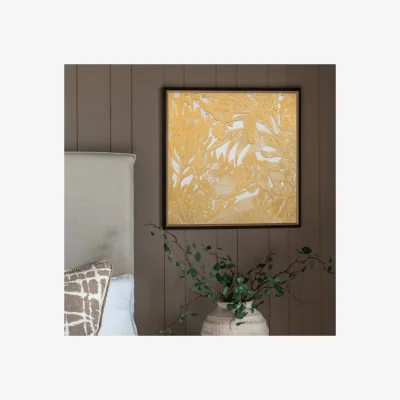 Dunelm Cedar and Sage Bird Study 1 Framed Canvas