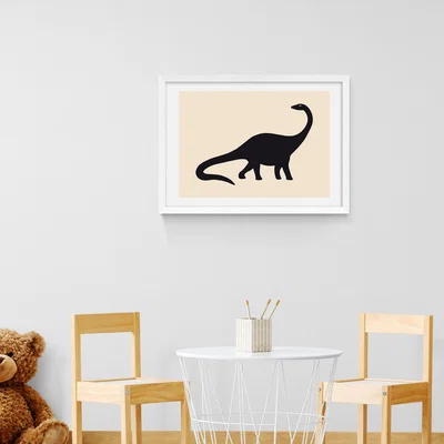 Dunelm East End Prints Diplodocus Print Natural