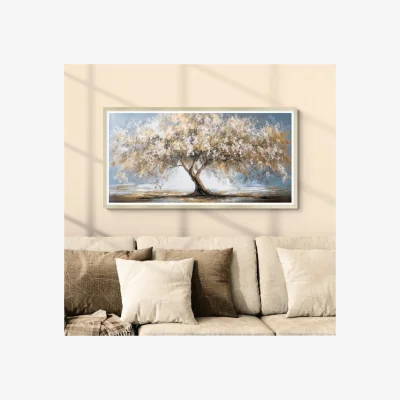 Dunelm Artko Champagne Blossom Tree by M. Torelli Framed Print