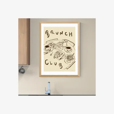 Dunelm East End Prints Brunch Club Print