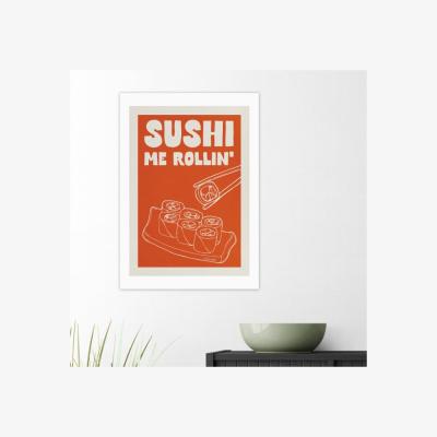 Dunelm East End Prints Sushi Me Rollin Print