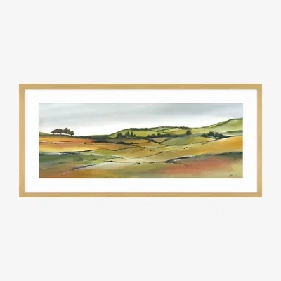 Dunelm Emerald Horizons Framed Print MultiColoured