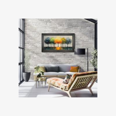 Dunelm Cedar & Sage Vibrant Canopy Framed Canvas