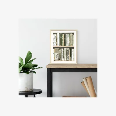 Dunelm Cedar & Sage The Great Outdoors Framed Print Gold