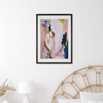 Dunelm Lucy Donovan Art Poppy Print MultiColoured