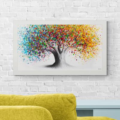 Dunelm Colourful Tree by Ashvin Harrison Framed Print MultiColoured