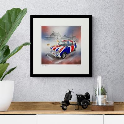 Dunelm Pride Of Britain Framed Print Black