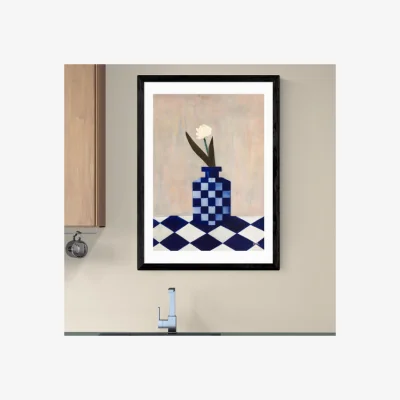 Dunelm East End Prints Check the Vase Print