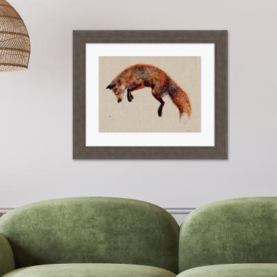 Dunelm The Art Group Felix & The Bee Framed Print MultiColoured