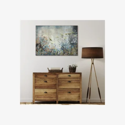 Dunelm Fanciful by Sabrina Roscino Framed Canvas Gold