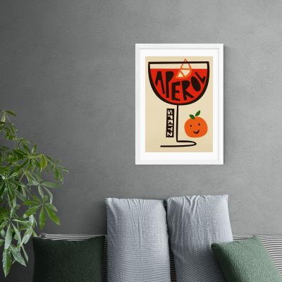 Dunelm East End Prints Aperol Spritz Print MultiColoured
