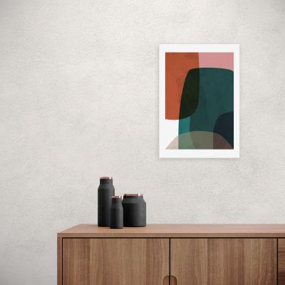 Dunelm East End Prints Contrast Print MultiColoured