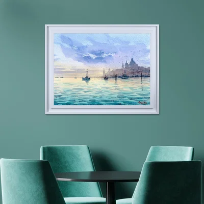 Dunelm The Art Group Venice From Boat Framed Print MultiColoured