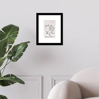 Dunelm The Art Group Wherever Life Takes Us Framed Print Black and white