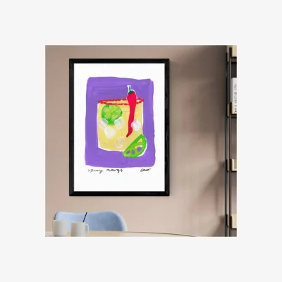 Dunelm East End Prints Spicy Margs Framed Print