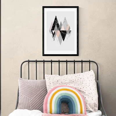 Dunelm East End Prints Graphic 117 Print Black/White