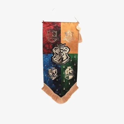 Dunelm Harry Potter Alumni Hogwarts Houses Hanging Banner