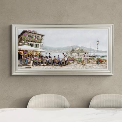 Dunelm Lake Cafe by Richard Macneil Framed Print MultiColoured
