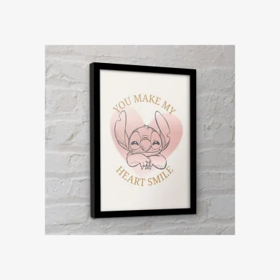 Dunelm Stitch You Make My Heart Smile Framed Print