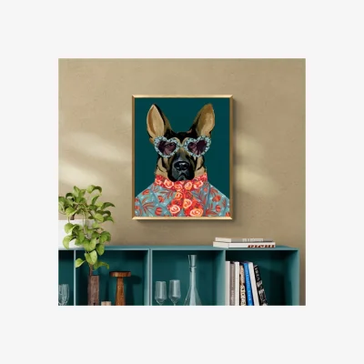 Dunelm Artko Swag Shepherd by Yvette St Amant Framed Print