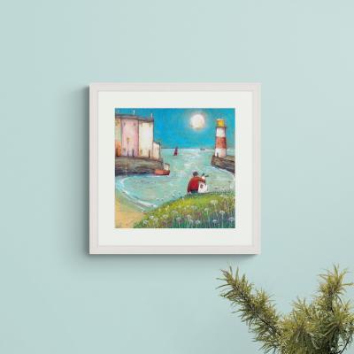 Dunelm Precious Moments by Mark Lambert Framed Print Blue