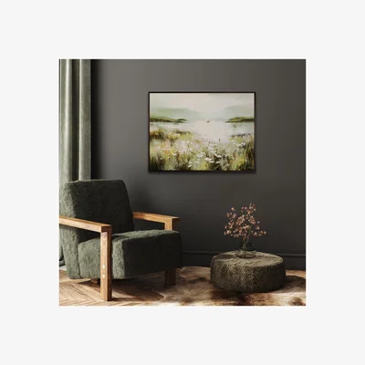 Dunelm Lake Embrace Framed Canvas