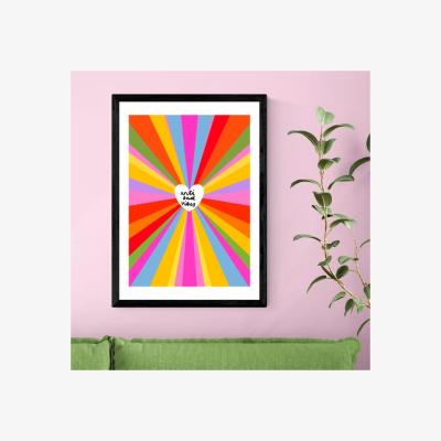 Dunelm East End Prints Anti Bad Vibes by Emmy Lupin Studio Print