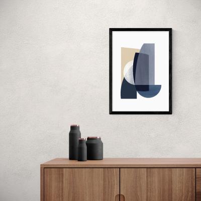 Dunelm East End Prints Abstract IV Print Navy