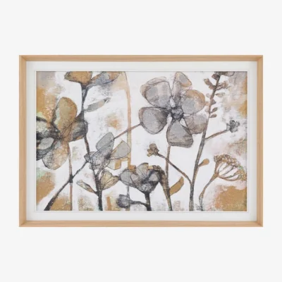 Dunelm Cedar and Sage Simple Pleasures Framed Canvas