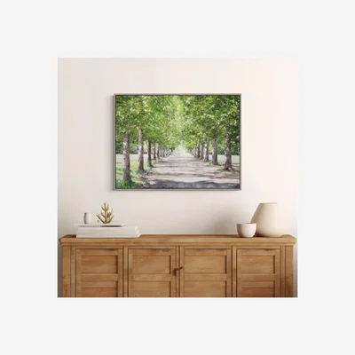Dunelm Avenue of Trees Framed Canvas