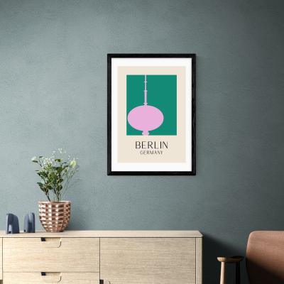 Dunelm East End Prints Berlin Print Green