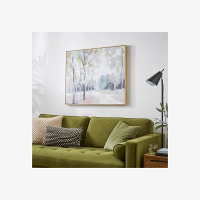 Dunelm Blue Forest Framed Canvas