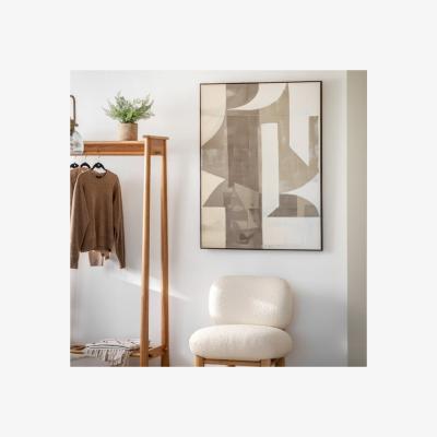 Dunelm Cedar & Sage Betong Abstract Framed Canvas