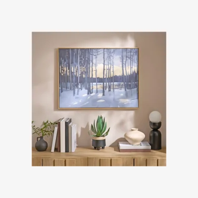 Dunelm Winter Forest Framed Canvas