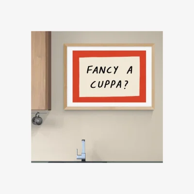 Dunelm East End Prints Fancy a Cuppa Print