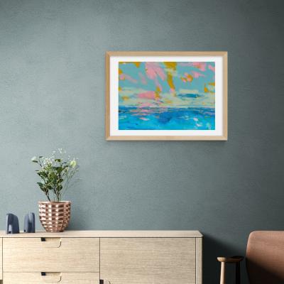 Dunelm East End Prints La Mer Print Blue