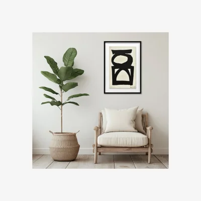 Dunelm Abstract II by Dan Hobday Framed Wooden Wall Art