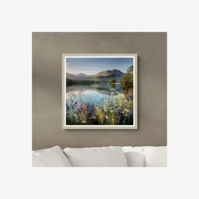 Dunelm Artko Lake District Wild Flowers by M. Torelli Framed Print
