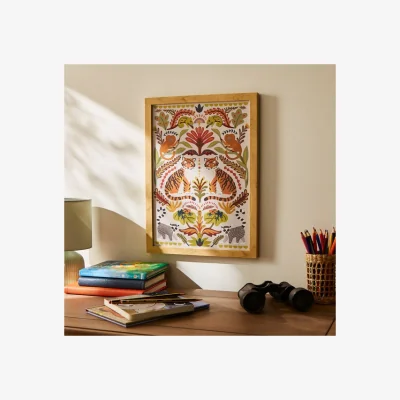 Dunelm Nature's Exhibitionists Safari Animals Framed Print