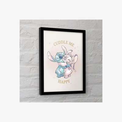 Dunelm Stitch Cuddle Me Happy Framed Print