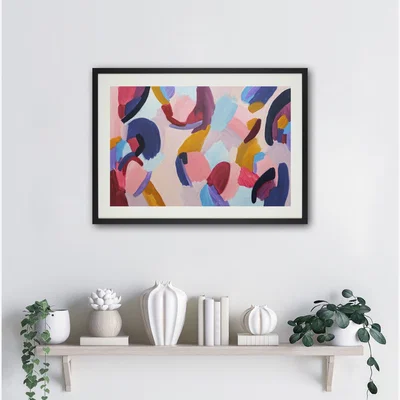 Dunelm Lucy Donovan Art Delphie Print MultiColoured