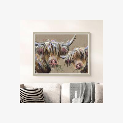 Dunelm Artko Me and Moo Framed Print