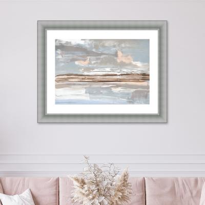 Dunelm The Art Group Taupe Sands Framed Print Blue
