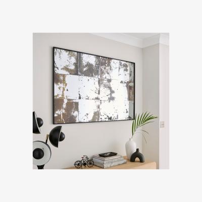 Dunelm Antique Window Rectangle Mirrored Wall Art